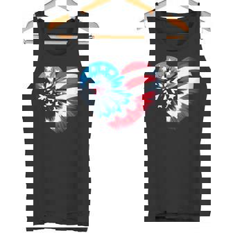 Corazón Tie Dye 4 Julio Bandera De Estados Unidos Niños Niñas Camiseta sin mangas - Regaloses
