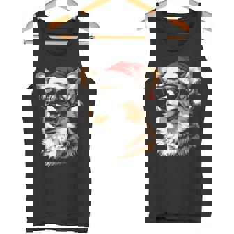 Corgi サンタハット 面白い かわいい 犬 ママ お父さん クリスマス 長袖tシャツ タンクトップ - Kawaiitshirt