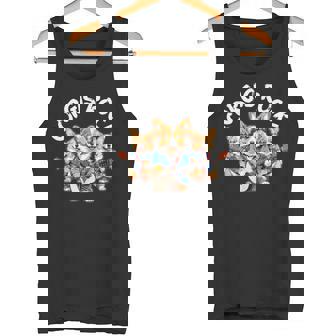 Corgis Rock かわいいコーギー犬トリオ ロックアウト ギターを弾く タンクトップ - Kawaiitshirt