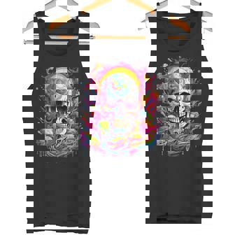 Crâne Hippie Coloré Squelette Trippy Débardeur e - Cadeauxyz