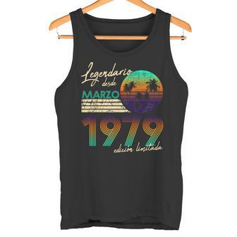 Cumpleaños Hombre Regalos Legendario Desde Marzo 1979 Camiseta sin mangas - Regaloses