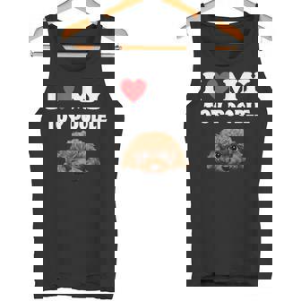 Cute I Love My Toy プードル 犬の飼い主 タンクトップ - Kawaiitshirt