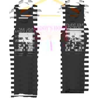 Daddy's Home President Donald Trump 2024 Pink Trump タンクトップ - Kawaiitshirt