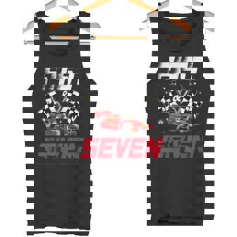 De Cumpleaños Número 7 Para Niño De Carreras De Coches De Carreras De 7 Años Camiseta sin mangas - Regaloses