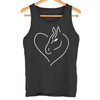 Dibujo De Caballo Con Corazón Camiseta sin mangas - Regaloses