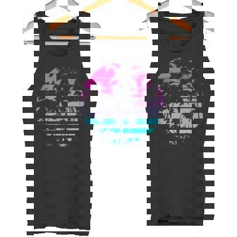 Diseño Retro De Estilo Playero De Años 80 Y 90 Con Palmeras In Mangas Camiseta sin mangas - Regaloses