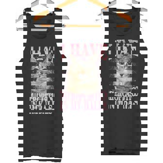 Divertida Camisa Para Decir Gatos Tontos Divertido Humor Para Memes De Gatos Camiseta sin mangas - Regaloses