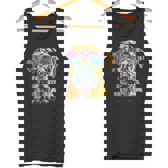 Divertidas Gafas Deol Con Diseño De Perro Bullmastiff Camiseta sin mangas - Regaloses