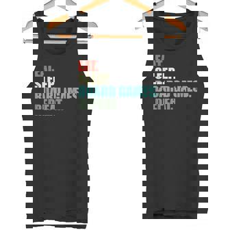 Divertido Comer Dormir Juegos De Mesa Gaming Gamer Camiseta sin mangas - Regaloses