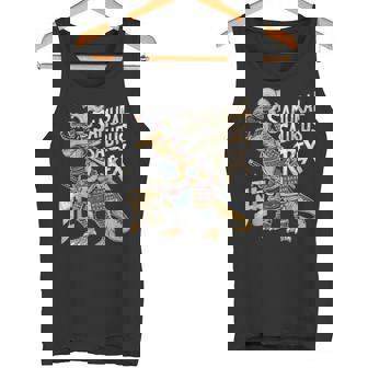 Divertido Dinosaurioamurai T-Rex Detallado En Japón Camiseta sin mangas - Regaloses