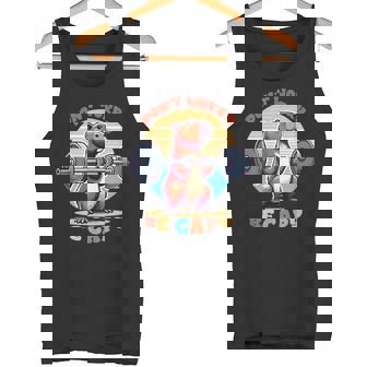 Divertido Entrenamiento De Capibara Con Diseño De Capibara Don't Worry Be Capy Camiseta sin mangas - Regaloses
