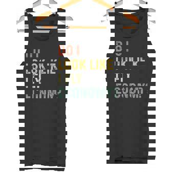 Do I Look Like I Fly Economy 面白い ヴィンテージ レトロ タンクトップ - Kawaiitshirt