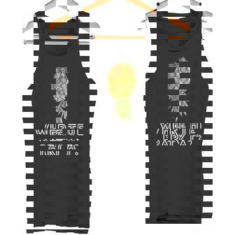 Donde La Fiesta En La Piña Boca Abajo Fruta Tropical Camiseta sin mangas - Regaloses