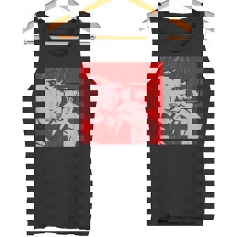 Dot Pattern Original Icon Official Illustration Red タンクトップ - Kawaiitshirt