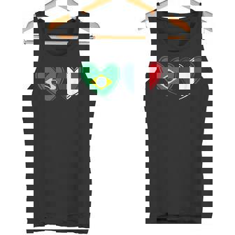 Drapeau Brésil France Coeur Brésil Français Patriotique Débardeur e - Cadeauxyz