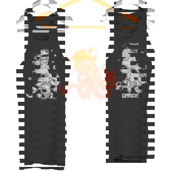 Drôle De Chat Chevauchant La Pieuvre Débardeur e - Cadeauxyz