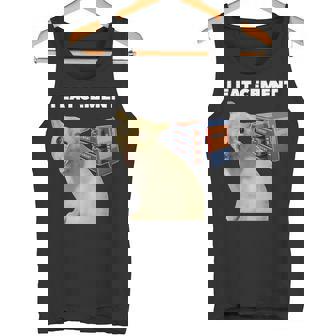 I Eat Cement Cursed Cat Weirdpecific Meme タンクトップ - Kawaiitshirt