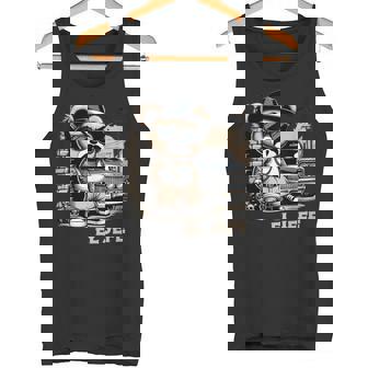 El Jefe ヒップホップ テディベア ローライダー シャツ チカーノ チョロ タンクトップ - Kawaiitshirt