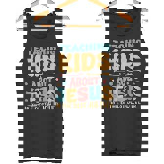 Enseñando A Los Niñosobre Jesús El Mejor Trabajo Retro Camiseta sin mangas - Regaloses