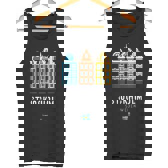 Estocolmouecia Escandinavo Ciudadieja Edificios Coloridos Camiseta sin mangas - Regaloses