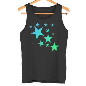 Estrellaserdes Y Azules Con Diseño De Estrellas Camiseta sin mangas - Regaloses