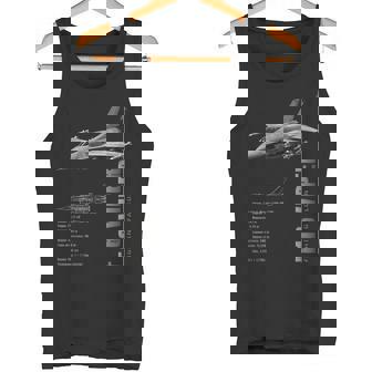 F-16 バイパー ファイティング ファルコン ジェット戦闘機仕様 タンクトップ - Kawaiitshirt