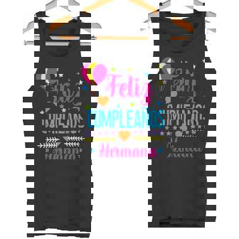 Feliz Cumpleanos Hermana-Happy Birthdayister Español Camiseta sin mangas - Regaloses