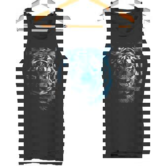 Figura De Tigre Ojos Azules Diseño De Tigre Camiseta sin mangas - Regaloses