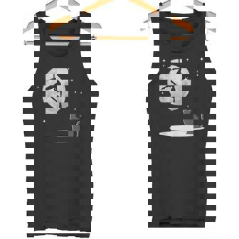 Fly Aerial ヨガハンモックシルク 星と月 猫 猫好き タンクトップ - Kawaiitshirt