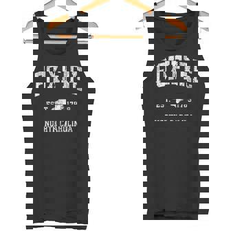 Foxfire ノースカロライナ Nc ビンテージ アスレチック スポーツデザイン タンクトップ - Kawaiitshirt