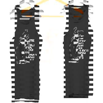 The Fuck You Lookin At 猫好きのための面白い下品なノベルティ タンクトップ - Kawaiitshirt