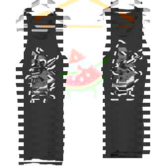 Dabbing スイカ サマーフルーツサングラス スイカ タンクトップ - Kawaiitshirt