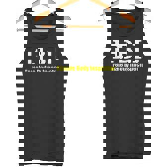 メンズ Fbi Female Body Inspector Meme Novelty Apparel タンクトップ - Kawaiitshirt