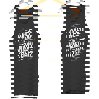 Gym Fitness Workout Motivation Humor Training タンクトップ - Kawaiitshirt