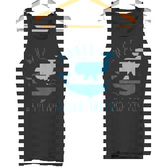 Whale Pun クジラ Hello There Hello Dort ファニークジラ タンクトップ - Kawaiitshirt