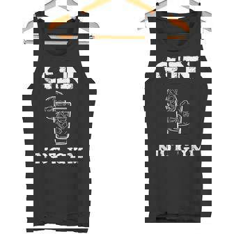 Ginlover & Gin Tonic Divertido Frase Fan De Gin Not Gym Camiseta sin mangas - Regaloses