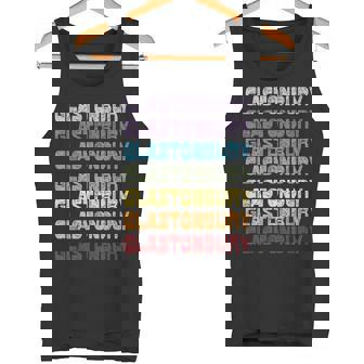 Glastonburyomerset Colores Retro Del Arco Iris Camiseta sin mangas - Regaloses