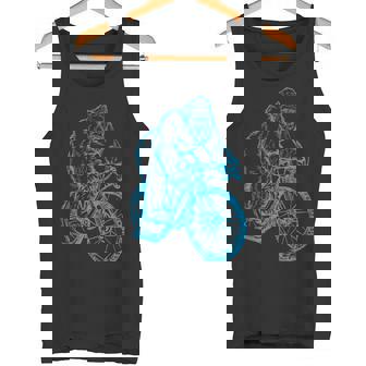 Gorilla サイクリング 自転車 クール モンキー おもしろい 動物 バイク タンクトップ - Kawaiitshirt