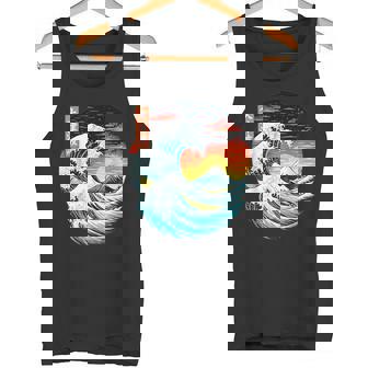 Gran Ola Monte Fuji Puesta Delol Paisaje Camiseta sin mangas - Regaloses