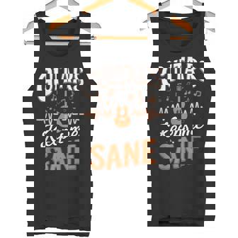 Guitars Keep Meane Pun Guitarists アコースティックギター タンクトップ - Kawaiitshirt