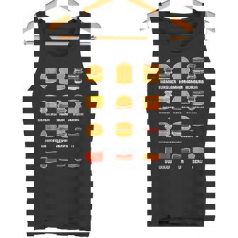 Ham Burgers Hamhamham Burburbur ハンバーガー大学 タンクトップ - Kawaiitshirt