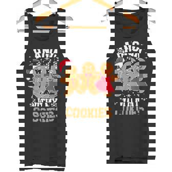 Hangin With My Cookie シャツ メンズ レディース ジンジャーブレッド クリスマス タンクトップ - Kawaiitshirt
