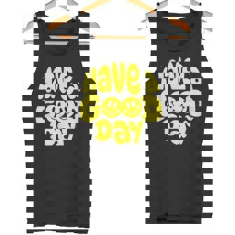 Have A Good Day レトロ ハッピーフェイス 90年代 スマイルフェイス 美学 タンクトップ - Kawaiitshirt
