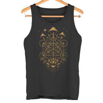Hongos Flor Geometríaagrado Bosque Raíces Estrellas Camiseta sin mangas - Regaloses