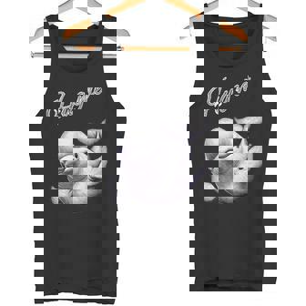 Hug Me ベルーガ アートデザイン 可愛い おしゃれ 動物 シロイルカ シロクジラ タンクトップ - Kawaiitshirt