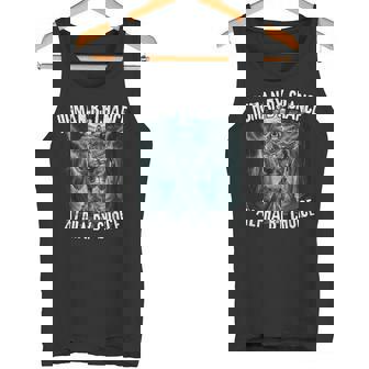 Human By Chance Alpha By Choice Alpha Wolf Meme Tank Top - Seseable