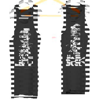 I'll Be Back 2024 ドナルド・トランプ 大統領用 おもしろサングラス タンクトップ - Kawaiitshirt