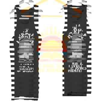 I'm A Librarian I Have The All Answers Retro Librarian タンクトップ - Kawaiitshirt