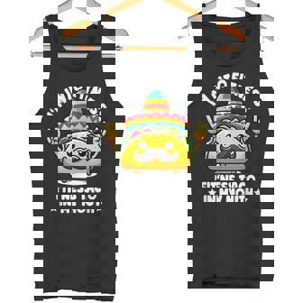 I'm Into Fitness Fit'ness Taco In My Mouth ジム おもしろタコス タンクトップ - Kawaiitshirt