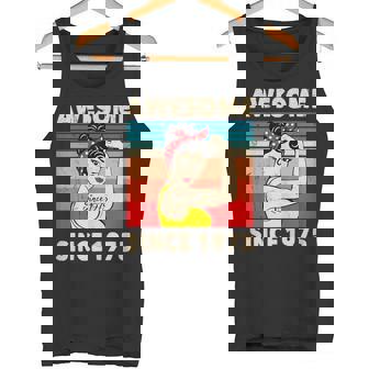 Impresionante Desde 1975 Decoración De Cumpleaños Número 48 Camiseta sin mangas - Regaloses